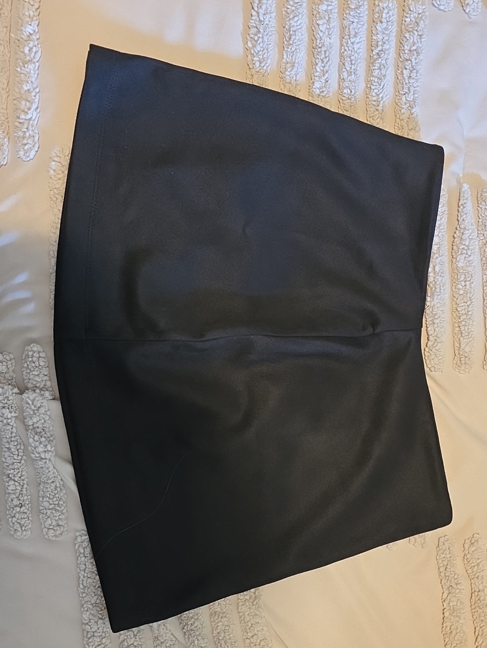 Women's Black Suede Mini Skirt